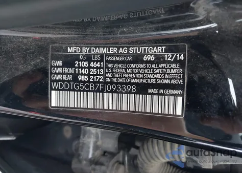 2015 Mercedes-Benz Gla 45 Amg 4Matic z USA, uszkodzony, nr VIN WDDTG5CB7FJ093398